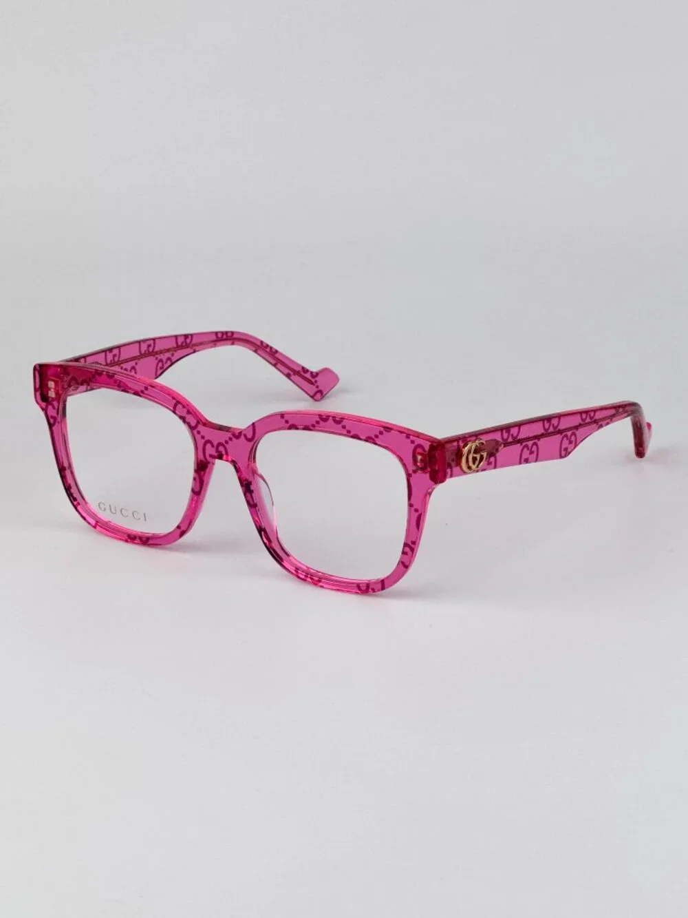 Gucci GG0958O Women’s Eyeglasses – Transparent Pink Square Frame | Model GG0958O